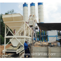 Portable HZS50 Concrete Mixer Plant With Cement Silo